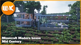 Minecraft Mid Century Modern House [upl. by Lisan]