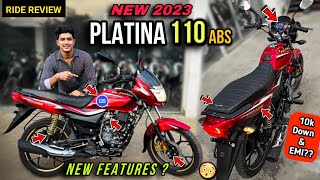 Finally 😱 Bajaj Platina 110 ABS E20 New Model 2023 RIDE REVIEW  New Features amp price  Platina110 [upl. by Sergent]