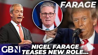 Nigel Farage TEASES new KEY ROLE in Donald Trumps UK relations amid TENSE Labour ties [upl. by Cattan]