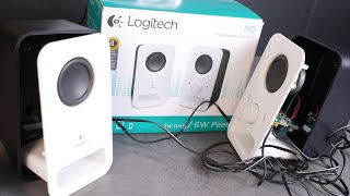 Logitech Z150 Compact Speakers Disassembly [upl. by Angelica314]