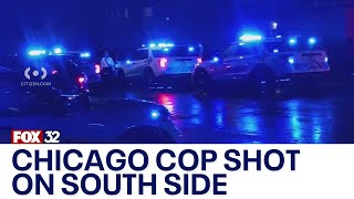 Chicago police officer shot in Chatham sources [upl. by Aicittel264]