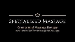 Craniosacral Massage Therapy CST [upl. by Acinnod]