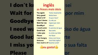 Inglês Aprenda frases mais úteis em inglês para principiantes [upl. by Watkins391]