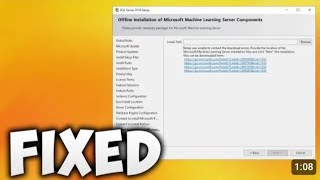 How to Fix Offline Installation of Microsoft Machine Learning Server Components Install Path Error [upl. by Dnomayd910]