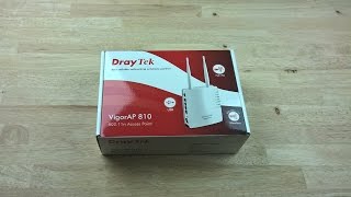 DrayTek Vigor AP810 WirelessN Access Point Unboxing and Quick Review 4K [upl. by Urban54]