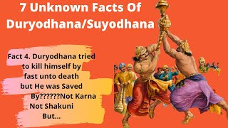 7 Unknown Facts Of duryodhana in English  Facts of Mahabharata [upl. by Crystal]