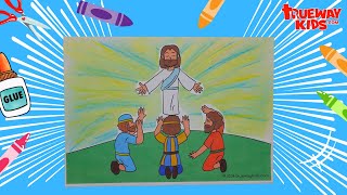 Jesus Transfiguration Craft StepbyStep Tutorial [upl. by Bodkin]