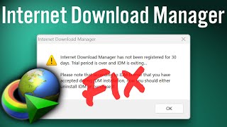 How to Fix Internet Download Manager has not been registered for 30 days [upl. by Walrath547]