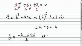 Résoudre une équation du second degré dans lensemble des complexes [upl. by Julis184]