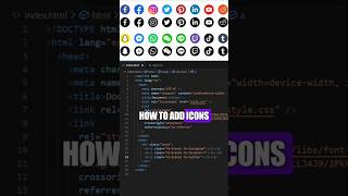 How to add Icons in HTML Website  Font Awesome Icons  HTML CSS [upl. by Manno279]