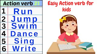 Actions Words for Kids  Action Verbs  Writing Action words  Action words 20kidsvideokidsvideo [upl. by Neeka]