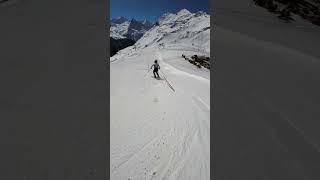 April slalom training in Zinal Switzerland [upl. by Rollo414]