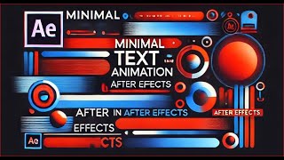 After Effects Minimal Text Animation  After Effects Hindi Tutorial [upl. by Trabue]