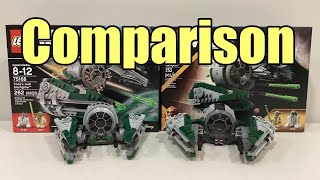 Lego Star Wars Yodas Jedi Starfighter Comparison 75360 vs 75168 [upl. by Adnil]