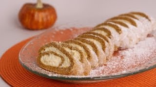 Pumpkin Cake Roll Recipe  Laura Vitale  Laura in the Kitchen Episode 508 [upl. by Eiddet112]