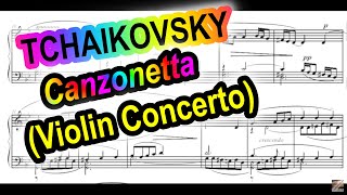 Tchaikovsky Canzonetta from Violin concerto op 35 🎻🎹❤️ Tomasello [upl. by Dionisio]