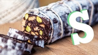 Chocolate Salami Recipe  Sorted Food [upl. by Constant]