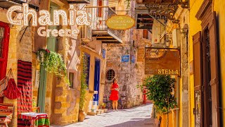 Chania Greece 🇬🇷  Mesmerizing Walking Tour of Cretes Enchanting Island  4K HDR 60fps [upl. by Behlau]