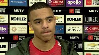 Mason Greenwood Post Match Interview  Manchester United 21 Brighton [upl. by Elda]