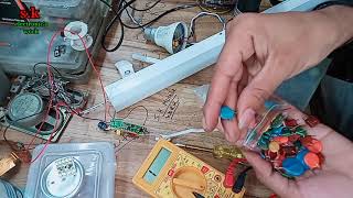 18W Led Batten Light Repair Full tutorial A to Z Fault Solution With Practically [upl. by Emoryt658]