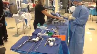 Setup for laparoscopic cholecystectomy [upl. by Ahcas449]