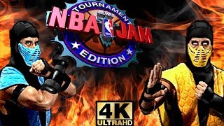 NBA Jam TE ARCADE Playthrough  Mortal Kombat vs Miami Heat 4K60fps [upl. by Polk]