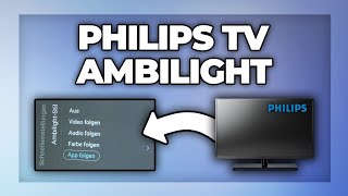 Philips TV Ambilight einstellen  Tutorial [upl. by Eemia]