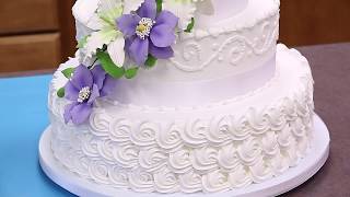 How To Make Your Own Buttercream Wedding Cake  Part 1  Global Sugar Art [upl. by Rik]