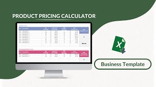 Product Pricing Calculator Excel Template [upl. by Carroll]