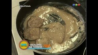 Receta Escalopes de ternera  Morfi [upl. by Dnalyag947]