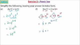 Grade 7 maths Indices part 2  video 3 [upl. by Alesi]