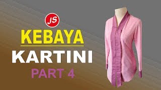 Menjahit Kelepak Kebaya Kartini  Tutorial Lengkap Kebaya Kartini Modern Part 4 [upl. by Oemor599]