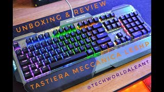 TASTIERA MECCANICA RGB LESHP  UNBOXING amp REVIEW [upl. by Goth]