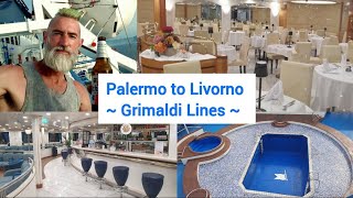 Grimaldi Lines  Palermo  Livorno  Ship tour [upl. by Malsi]