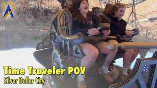 Time Traveler Spinning Roller Coaster POV at Silver Dollar City [upl. by Zoellick521]