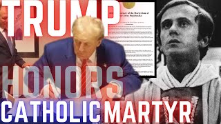 President Trump Honors Beatified Priest Fr Jerzy Popiełuszko on 40th Anniversary of Martyrdom [upl. by Lynnell]