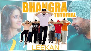 Bhangra Video amp Tutorial  Leekan Amrinder Gill  BhangraZone7 Wedding Bhangra Performance ￼ [upl. by Cyd126]