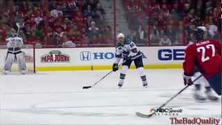 Pavelski awesome tip on shot from center ice [upl. by Eldnek]