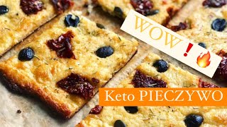 KETO FOCACCIA 😱 keto pieczywo • babanaketo 🔥 [upl. by Griffith831]