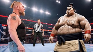 Full match  Brock Lesnar vs Black Tattoo Evil Sumo  Iron Man Match 2024 [upl. by Jolenta]