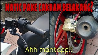 REVIEW HASIL PEMASANGAN CAKRAM BELAKANG DI HONDA BEAT  BEAT STREET [upl. by Aynna]