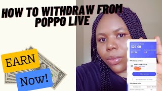 HOW TO WITHDRAW FROM POPPO LIVE EARN DAILY PERFORMING SIMPLE TASKS [upl. by Anetsirhc]