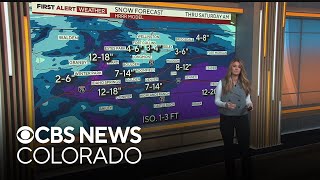 First Alert Weather Day Denver braces for more snow as a historic snowstorm hits parts of Colorado [upl. by Colston]