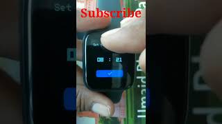 Set time of smart watch  how to set time touch watch  shorts video  short [upl. by Renrew]