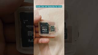 Amazon basics 64gb SD card with adapter nonsponsored nonpaid unboxing [upl. by Gellman630]