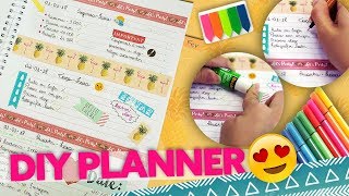 DIY  FAÇA SUA PRÓPRIA AGENDA E PLANNER [upl. by Eulalia]