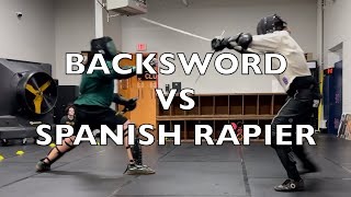 Backsword and Buckler Vs Spanish Rapier and Dagger [upl. by Ahseenyt]