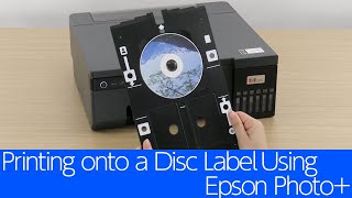 L8050ET18100L18050  Printing onto a Disc Label Using Epson Photo [upl. by Eevets]