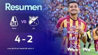 Tolima vs Cali resumen y goles  Liga BetPlay Dimayor 20232  Cuadrangulares  Fecha 3 [upl. by Kenon]