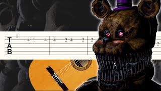 Its Been So Long  five nights at freddys  Guitarra Tutorial  Tablatura [upl. by Ytsud]